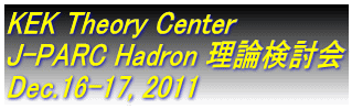 KEK Theory Center J-PARC Hadron _ Dec.16-17, 2011